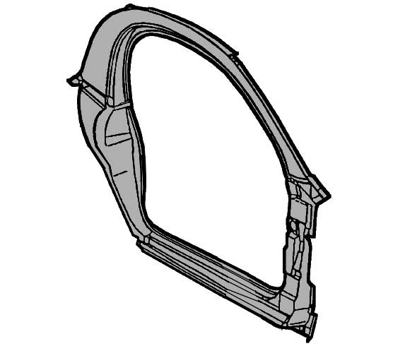 DIEDERICHS Pannello Laterale Posteriore Destro Completo Per Fiat Panda